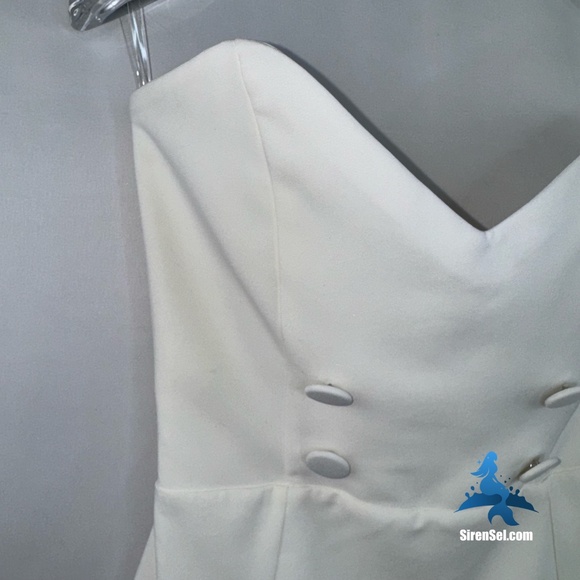 1116 NWT Nookie Bella Strapless Midi Dress - Size S - Ivory - Picture 4 of 13